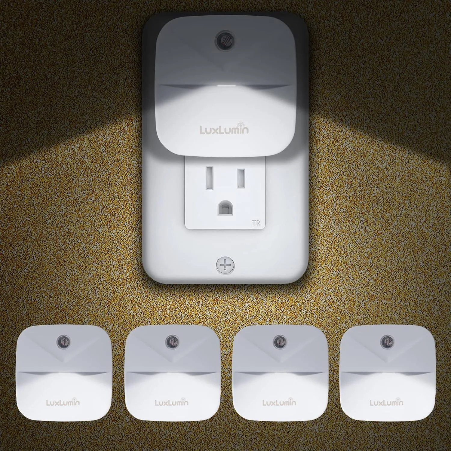 LED Night Lights Plug into Wall, Smart Dusk-to-Dawn Sensor Auto On/Off for Kids Bedroom Bathroom Stairs, 4 Packs
LED Night Lights Plug into Wall, Smart Dusk-to-Dawn Sensor Auto On/Off for Kids Bedroom Bathroom Stairs, 4 Packs