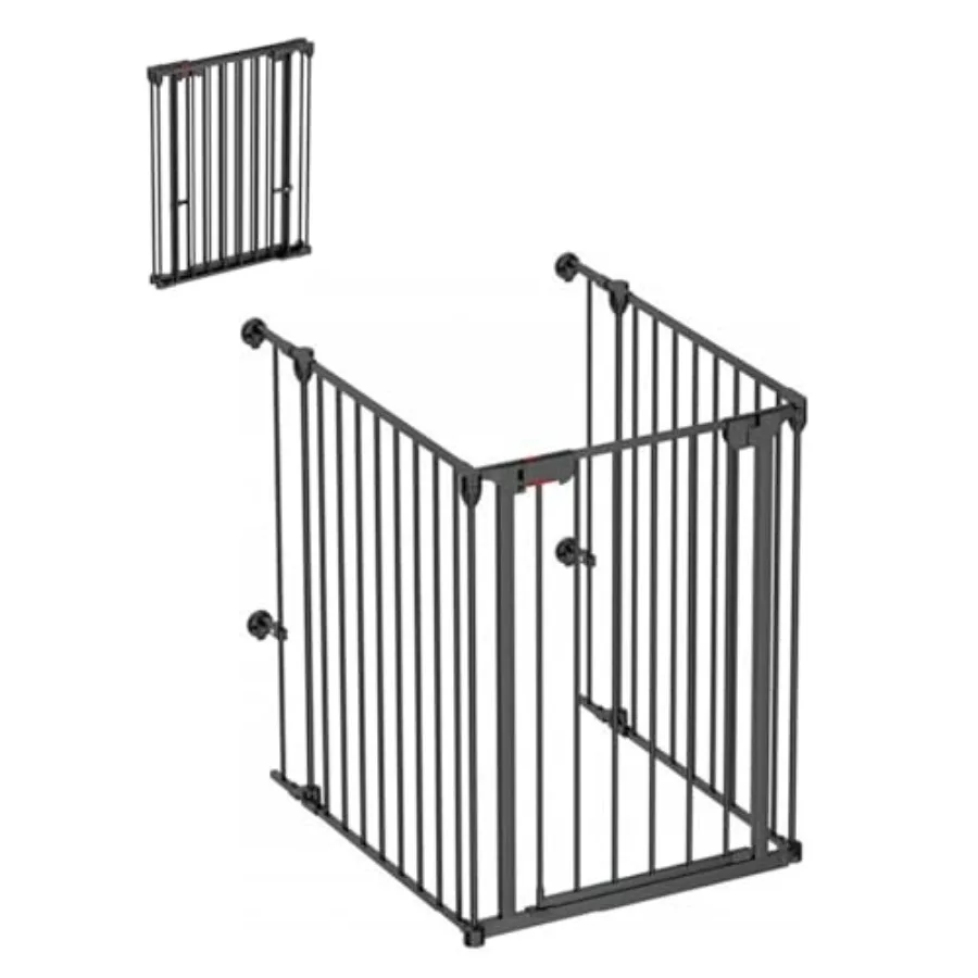 Adjustable 3-Panel Pet Gate - 75.3" Wide 29" Tall Expandable Dog Playpens Safety Fence and Pet Playpen for Fireplace Christmas
Adjustable 3-Panel Pet Gate - 75.3" Wide 29" Tall Expandable Dog Playpens Safety Fence and Pet Playpen for Fireplace Christmas