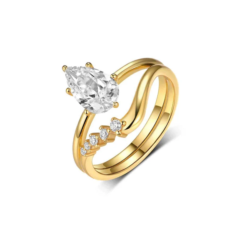 ZFSILVER 925 Silver Fashion Luxury Trend 1.5ct Moissanite Double Wear Waterdrop Ring For Women Wedding Party Jewelry Gift MR0074
ZFSILVER 925 Silver Fashion Luxury Trend 1.5ct Moissanite Double Wear Waterdrop Ring For Women Wedding Party Jewelry Gift MR0074
