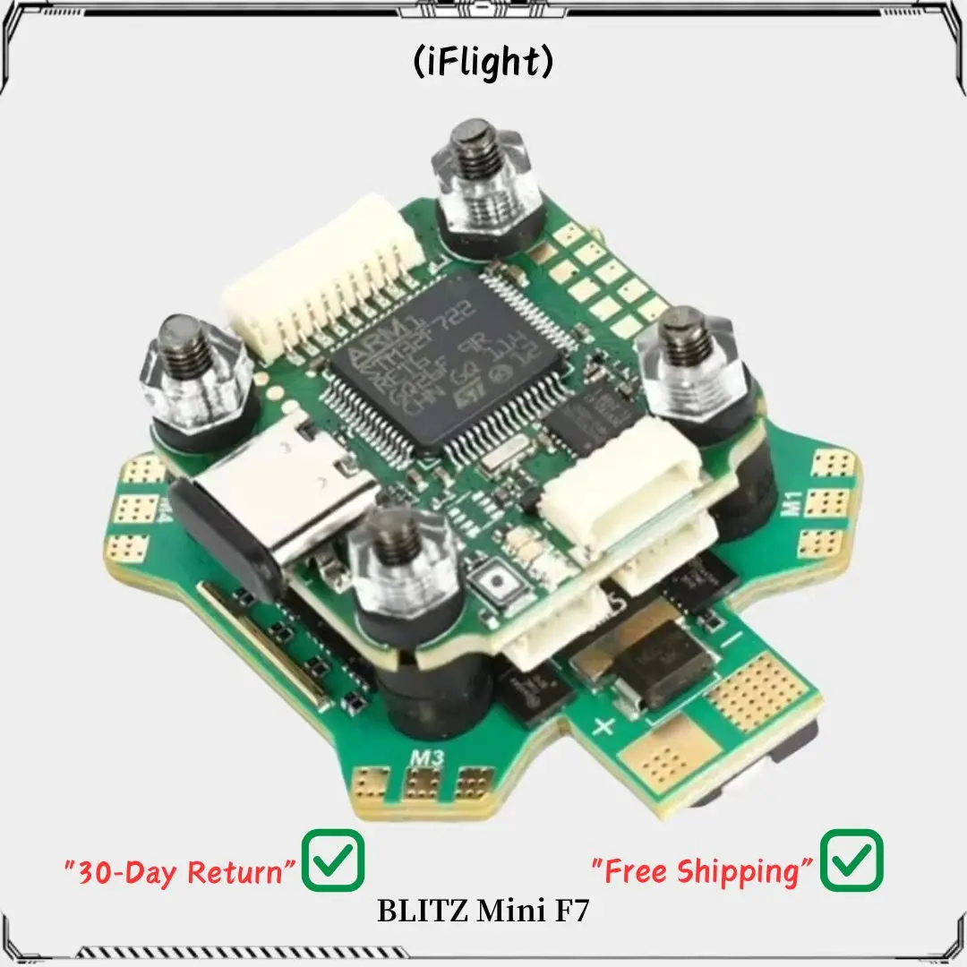 iFlight BLITZ Mini F7 Stack с контроллером полета BLITZ Mini F7 V1.2 / BLITZ Mini E55 4-IN-1 2-6S ESC для гоночного дрона FPV
iFlight BLITZ Mini F7 Stack с контроллером полета BLITZ Mini F7 V1.2 / BLITZ Mini E55 4-IN-1 2-6S ESC для гоночного дрона FPV