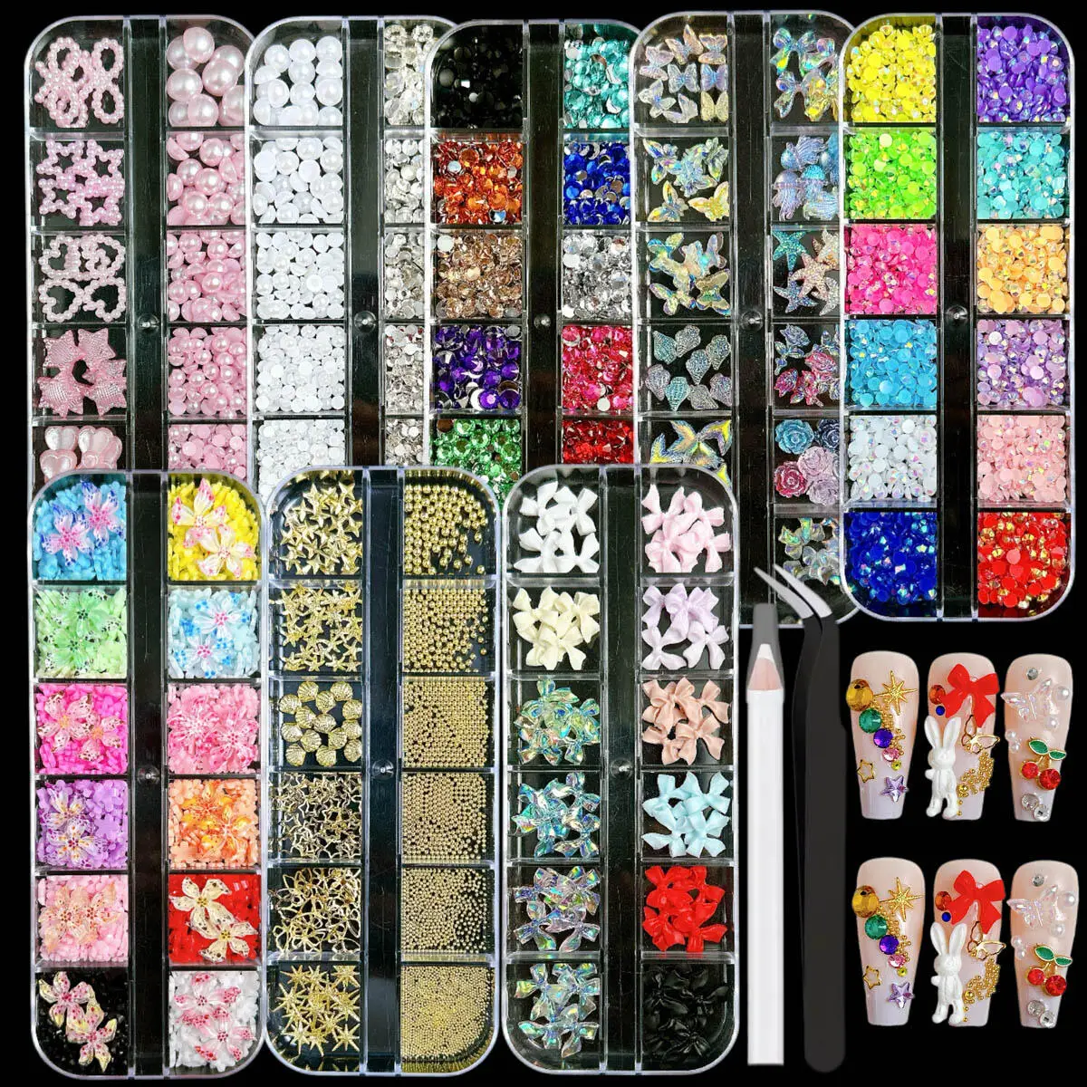 1Set 3D Creative Sweet Flower Bow Resin Nail Charms Colorful Translucent Jellyfish Mini Rhinestones Nail Art Decorations for DIY
1Set 3D Creative Sweet Flower Bow Resin Nail Charms Colorful Translucent Jellyfish Mini Rhinestones Nail Art Decorations for DIY