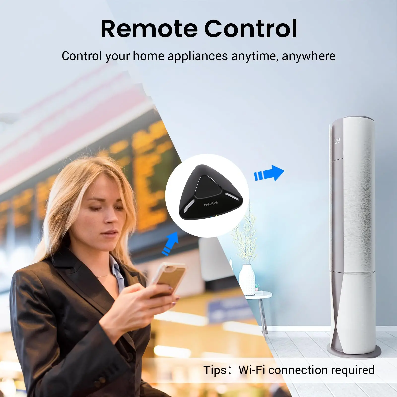 Broadlink Original MAX Hub Wi-Fi BLE Универсальный пульт дистанционного управления Умный дом для ИК/РЧ-устройств ТВ Вентиляторы переменного тока Работает с Alexa Google Home 
Broadlink Original MAX Hub Wi-Fi BLE Универсальный пульт дистанционного управления Умный дом для ИК/РЧ-устройств ТВ Вентиляторы переменного тока Работает с Alexa Google Home