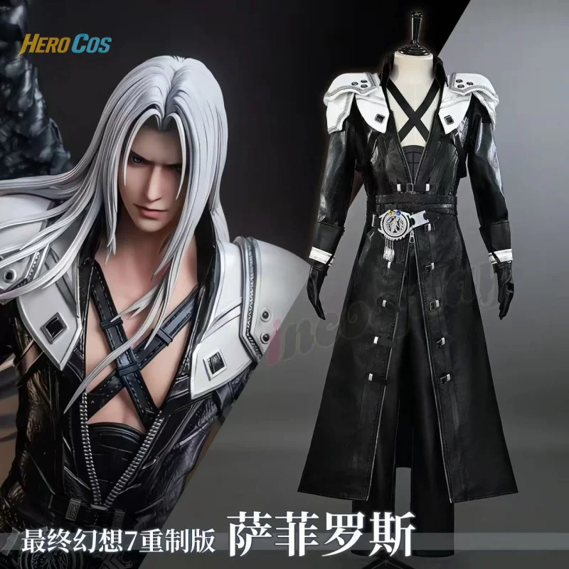 Final Fantasy VII Sephiroth Cosplay Costume Halloween Men Fantasy Uniform Gloves Coat Props Accessories Set HERO Cos
Final Fantasy VII Sephiroth Cosplay Costume Halloween Men Fantasy Uniform Gloves Coat Props Accessories Set HERO Cos