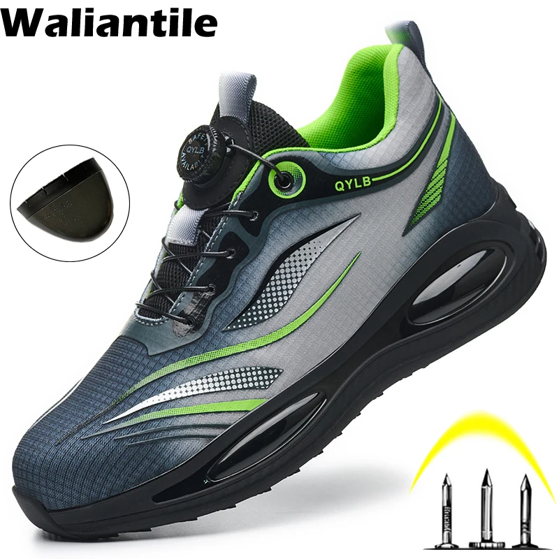 Waliantile Fashion Men Safety Shoes For Construction Work Sneakers Puncture Proof Security Boots Steel Toe Indestructible Male
Waliantile Fashion Men Safety Shoes For Construction Work Sneakers Puncture Proof Security Boots Steel Toe Indestructible Male