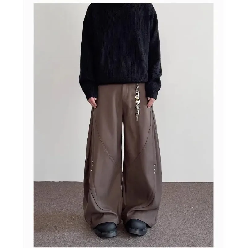 Spring American Retro Rivet Drape Trousers for Men Women Trendy Wide-leg Straight Versatile Casual Pants
Spring American Retro Rivet Drape Trousers for Men Women Trendy Wide-leg Straight Versatile Casual Pants