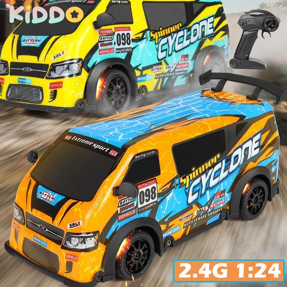 Drift Remote Control Car 1:24 2.4G High-speed Simulation MPV Minivan Model Cool Lights Racing Car Boy Toys Electric Off-road Car
Drift Remote Control Car 1:24 2.4G High-speed Simulation MPV Minivan Model Cool Lights Racing Car Boy Toys Electric Off-road Car