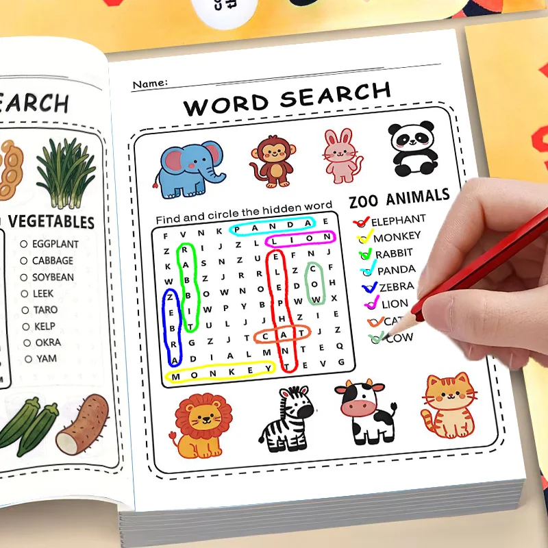 My First Word Search for Kids Ages 4-6: Find Sight Words in Fun Easy Large Print Shaped Puzzles | Big Coloring on Each Page
My First Word Search for Kids Ages 4-6: Find Sight Words in Fun Easy Large Print Shaped Puzzles | Big Coloring on Each Page