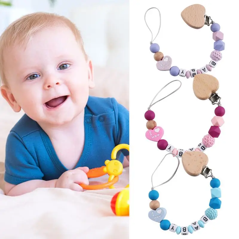 Pacifier Clip Soother Strap With Clip Adjustable Cute Heart Safety Pacifier Holder Beads Straps Decoration For Kids Boys Girls
Pacifier Clip Soother Strap With Clip Adjustable Cute Heart Safety Pacifier Holder Beads Straps Decoration For Kids Boys Girls