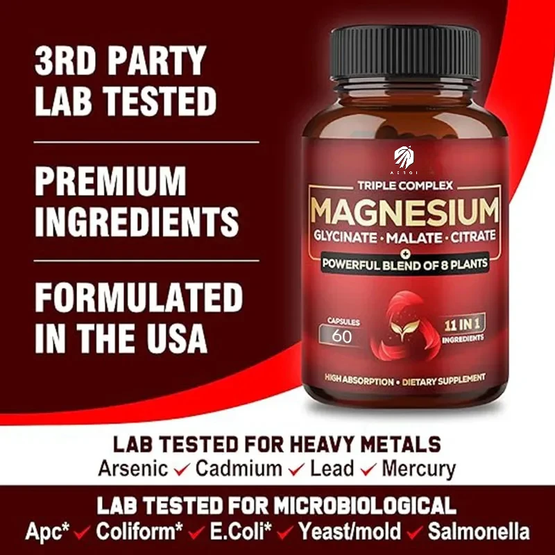 Magnesium Triple Complex -600 milligrams of magnesium glycinate, malic acid, and citrate - with added spinach, Swiss card, etc
Magnesium Triple Complex -600 milligrams of magnesium glycinate, malic acid, and citrate - with added spinach, Swiss card, etc