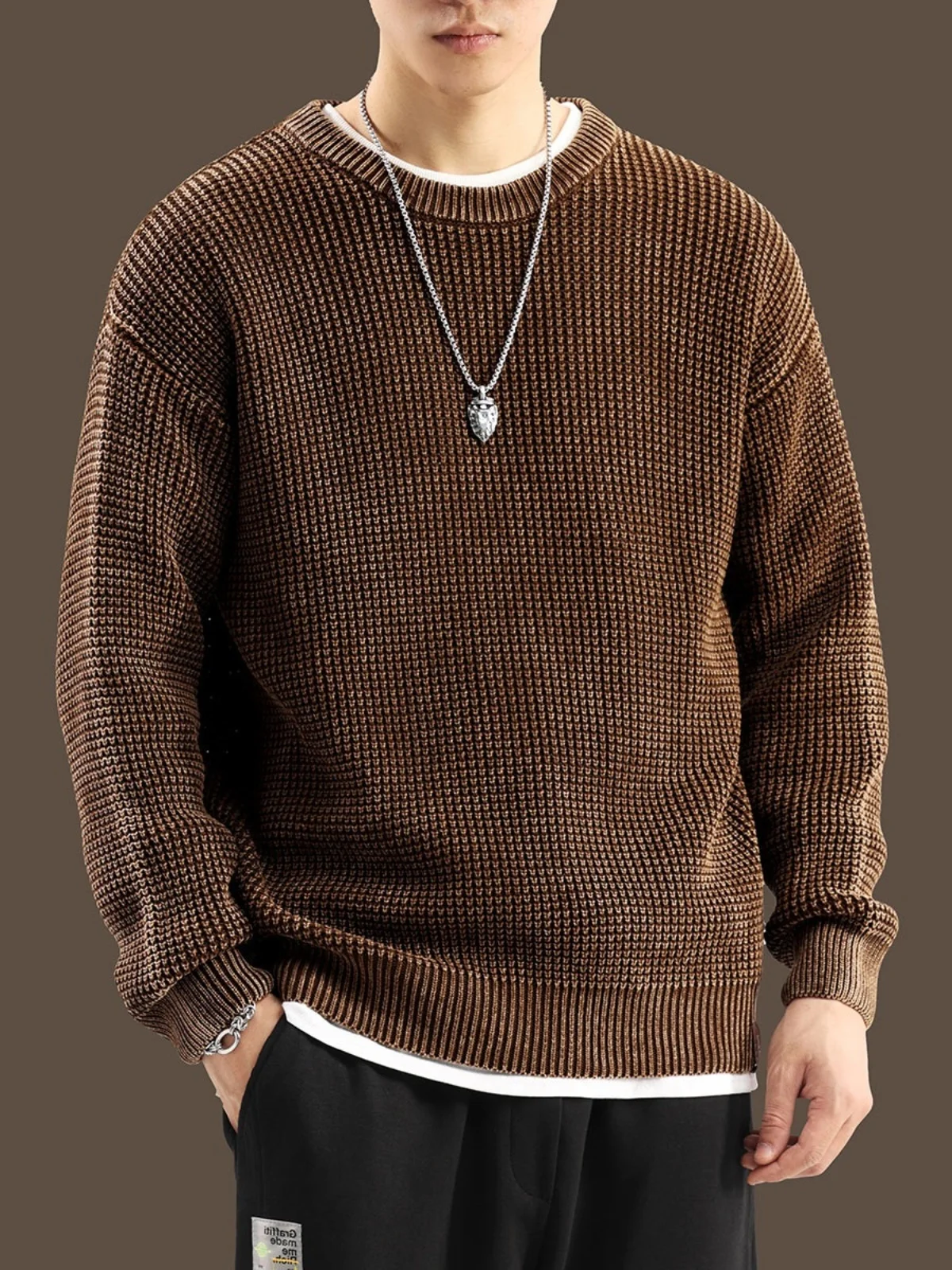 Retro American Workwear Sweater Men's Heavyweight Waed Winter Thi Cable Knit Simple Basic Knitted irt Youth Vitali Sle
Retro American Workwear Sweater Men's Heavyweight Waed Winter Thi Cable Knit Simple Basic Knitted irt Youth Vitali Sle
