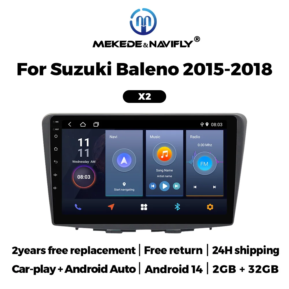 2 Din Android 14 Автомобильный радиоприемник Carplay для Suzuki Baleno 2015 2016 2017-2018 WIFI FM-навигация GPS Мультимедийный плеер Стерео Авто
2 Din Android 14 Автомобильный радиоприемник Carplay для Suzuki Baleno 2015 2016 2017-2018 WIFI FM-навигация GPS Мультимедийный плеер Стерео Авто