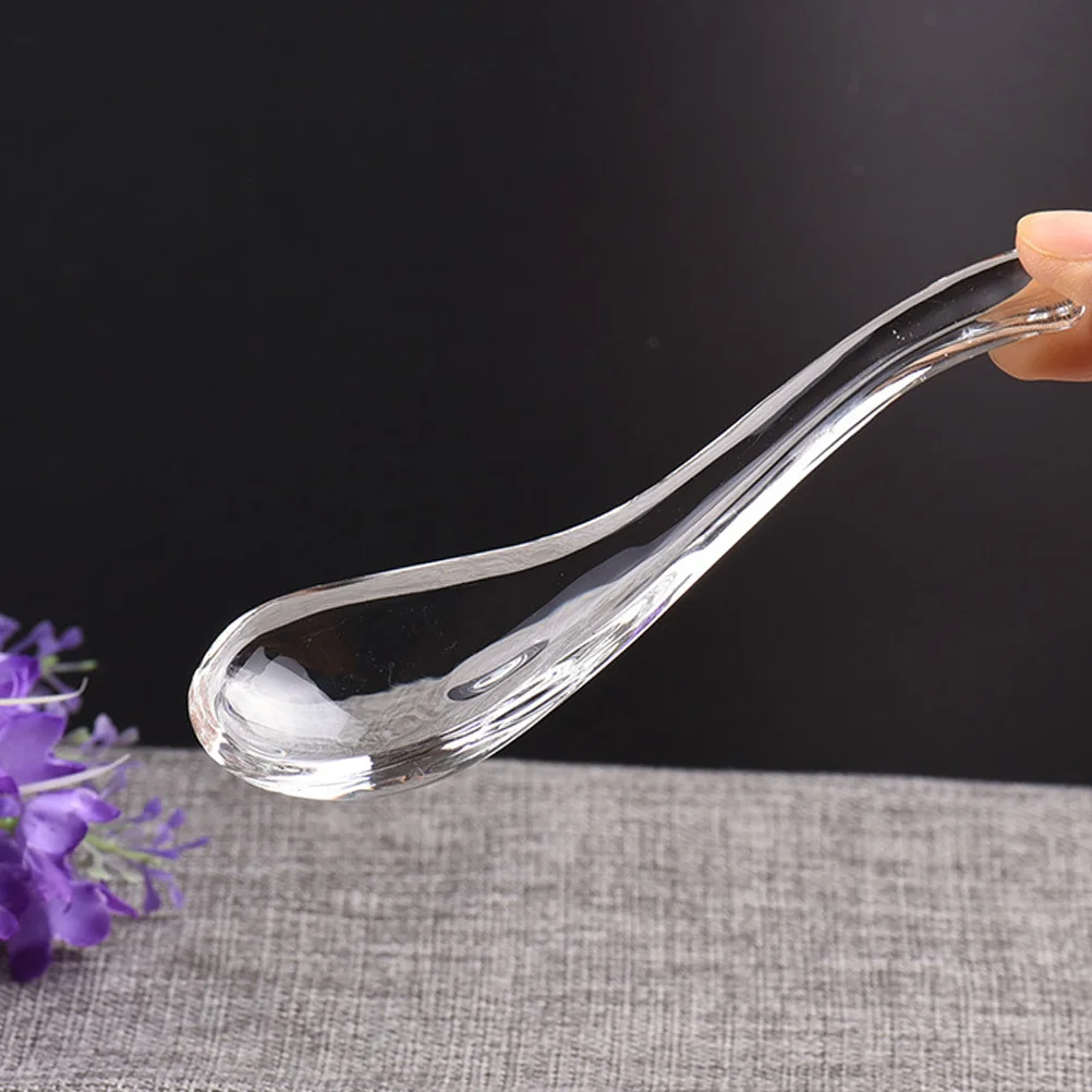 2 Pcs Glass Spoon Clear Food Dessert Soup Utensils Household Tablespoons Kitchen Accessories Heat Resistant Comfortable
2 Pcs Glass Spoon Clear Food Dessert Soup Utensils Household Tablespoons Kitchen Accessories Heat Resistant Comfortable