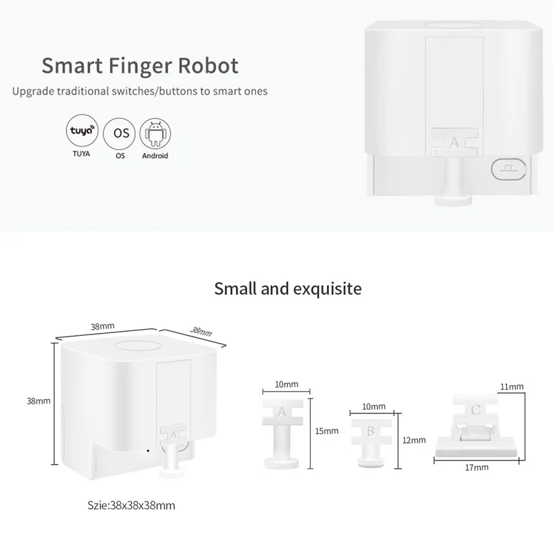 Практичный Tuya Smart Fingerbot Bluetooth Fingerbot Пульт дистанционного управления Голосовое управление Смарт-кнопка-толкатель Smart Life
Практичный Tuya Smart Fingerbot Bluetooth Fingerbot Пульт дистанционного управления Голосовое управление Смарт-кнопка-толкатель Smart Life