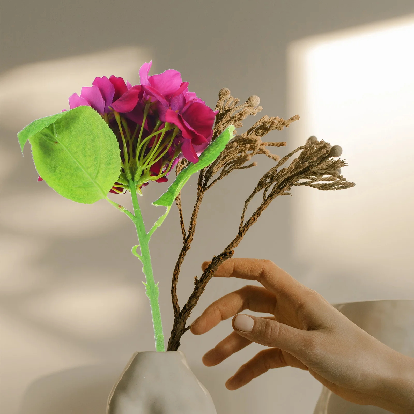 Artificial Hydrangea Flowers Decorative Bouquets Home Wedding Decor Stems Faux Flower Arrangement Prop Household
Artificial Hydrangea Flowers Decorative Bouquets Home Wedding Decor Stems Faux Flower Arrangement Prop Household