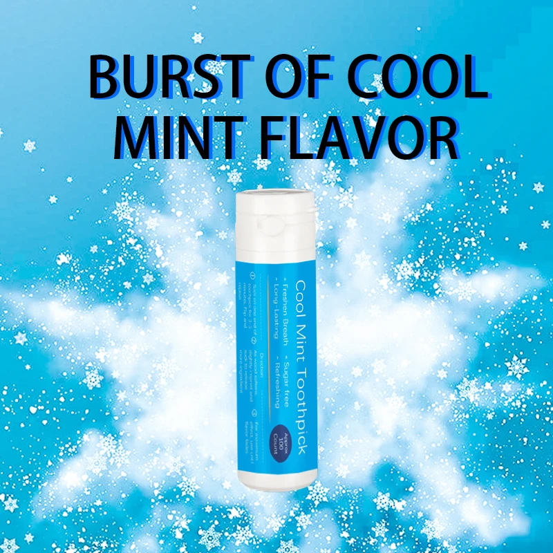 Mint Flavored Infused Toothpicks Refreshing Long-Lasting Cooling Fresh Breath Sugar Free
Mint Flavored Infused Toothpicks Refreshing Long-Lasting Cooling Fresh Breath Sugar Free