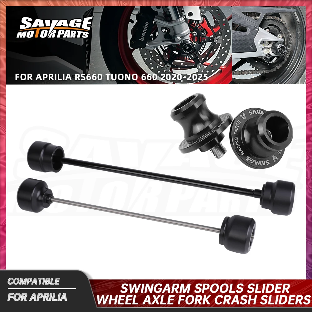 For Aprilia RS660 Tuono 660 2025 Rear Front Axle Fork Crash Slider Motorcycle Wheel Protector Swingarm Spools Slider Stand Screw
For Aprilia RS660 Tuono 660 2025 Rear Front Axle Fork Crash Slider Motorcycle Wheel Protector Swingarm Spools Slider Stand Screw