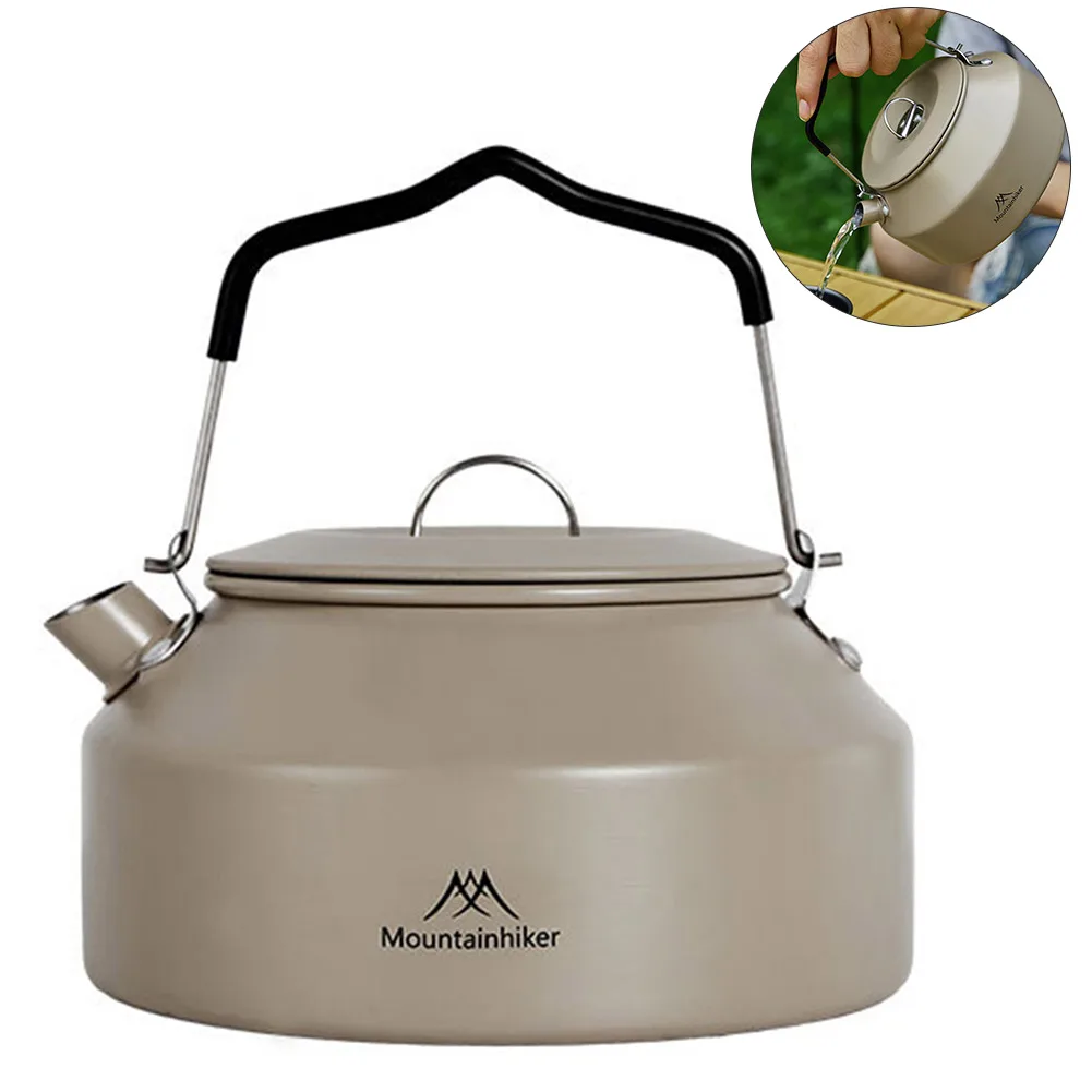 1.4L Portable Camping Kettle with Handle Portable Whistling Teapot Metal for Outdoor Travel Camping Cooking
1.4L Portable Camping Kettle with Handle Portable Whistling Teapot Metal for Outdoor Travel Camping Cooking