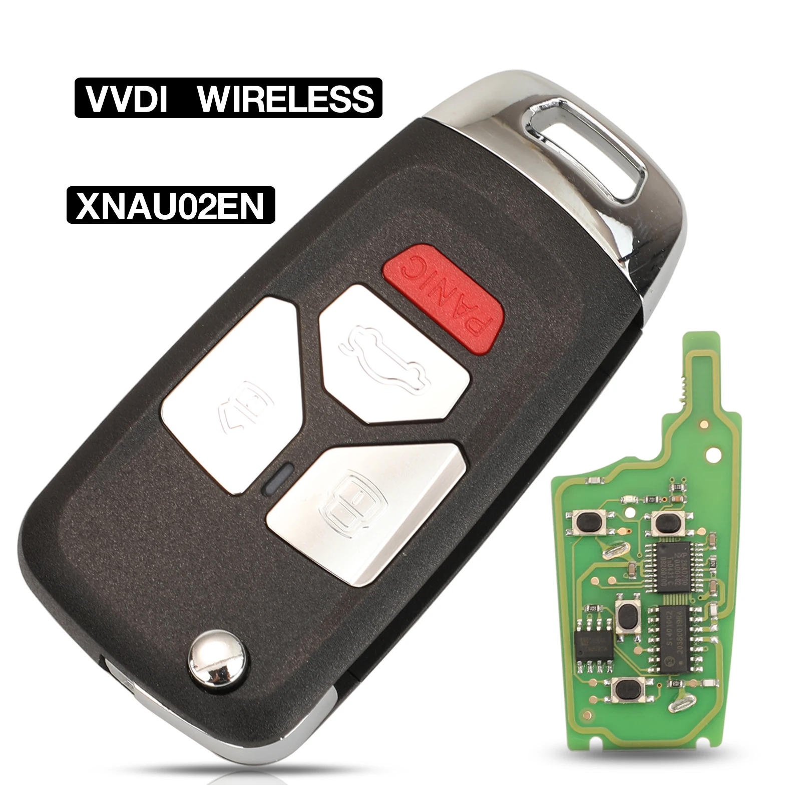 jingyuqin PN:XNAU02EN Xhorse Wireless Smart Remote Key For Audi Flip Folding 4 Buttons Key English Version 1 Piece
jingyuqin PN:XNAU02EN Xhorse Wireless Smart Remote Key For Audi Flip Folding 4 Buttons Key English Version 1 Piece