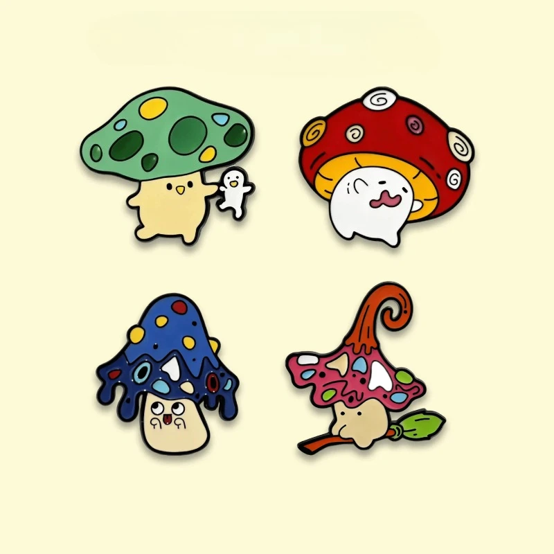 Creative Cartoon Mutant Mushroom Design Metal Brooch Cute Ghost Shape Badge Pin For DIY Clothing Bag Hat Scarf T-shirt Kids Gift
Creative Cartoon Mutant Mushroom Design Metal Brooch Cute Ghost Shape Badge Pin For DIY Clothing Bag Hat Scarf T-shirt Kids Gift