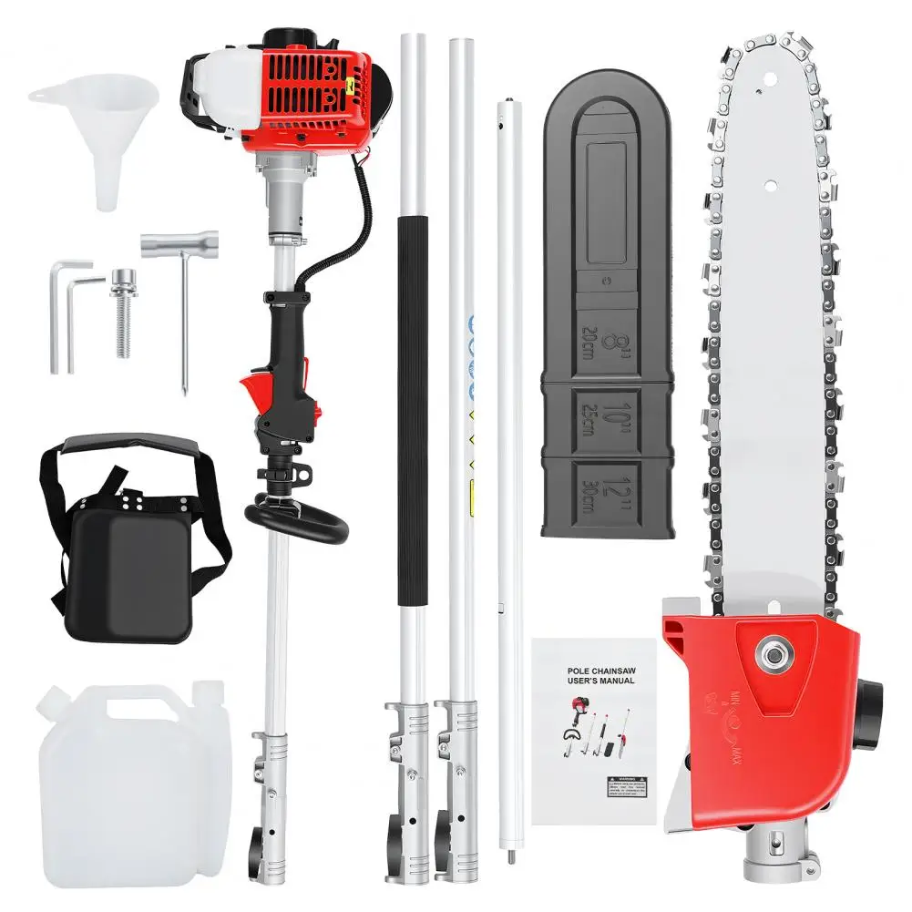Gas Powered Pole Saw, 26CC Extendable Reach to 9.8FT, 2 Cycle Powerful Gas Pole Saw for Outdoor Tree Trimming
Gas Powered Pole Saw, 26CC Extendable Reach to 9.8FT, 2 Cycle Powerful Gas Pole Saw for Outdoor Tree Trimming