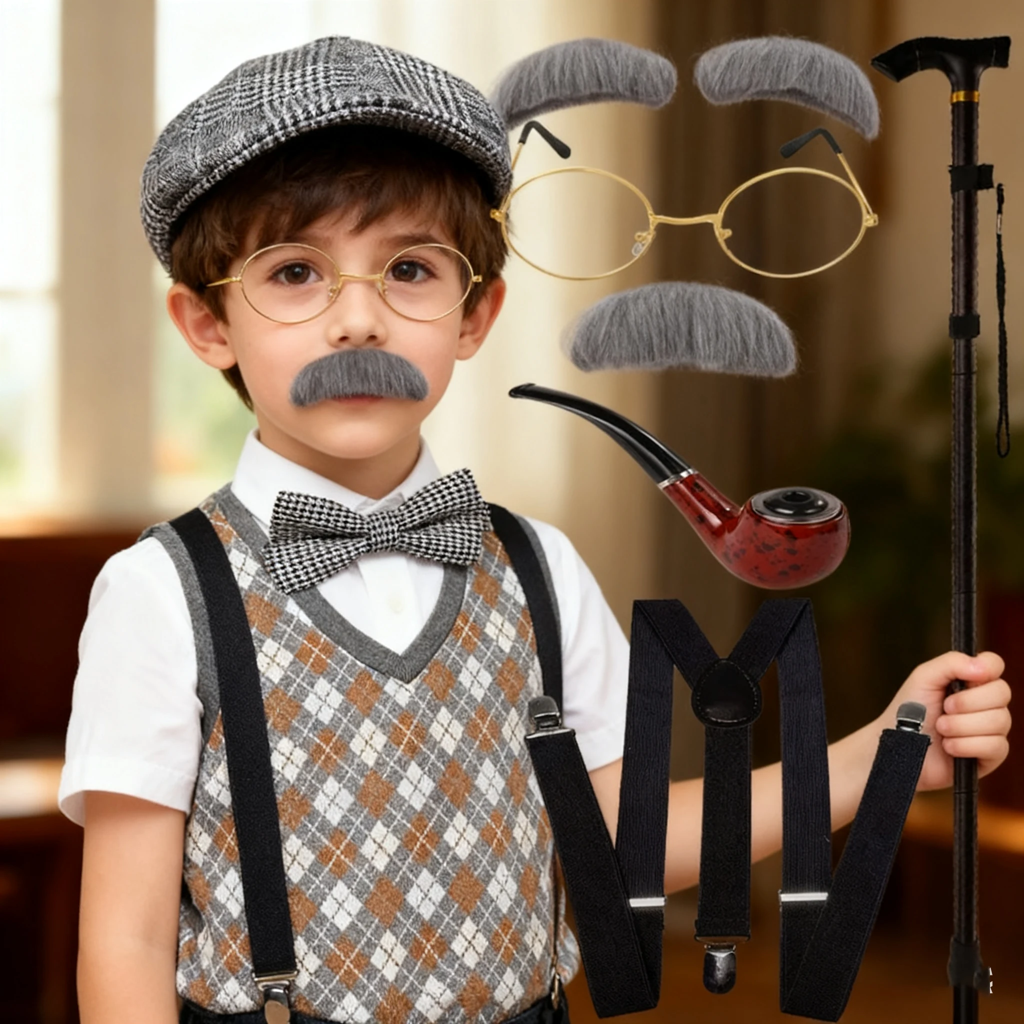 Карнавальная одежда для детей 100-днев школьный комплект для мальчиков, костюм дедушки и шляпа, очки, жилет, комплект для мальчиков, аксессуары для одежды
Карнавальная одежда для детей 100-днев школьный комплект для мальчиков, костюм дедушки и шляпа, очки, жилет, комплект для мальчиков, аксессуары для одежды