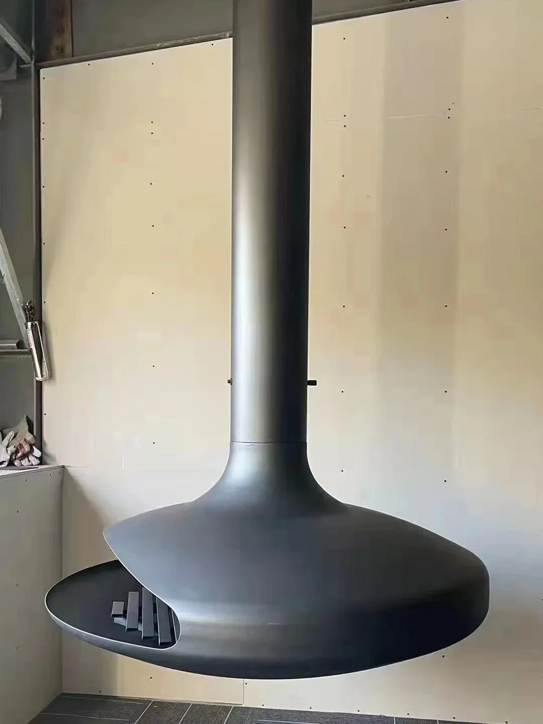 【Hot】Modern Indoor Hanging Wood Burner Stove Round UFO Saucer Design with Suspended Steel Real Fireplace Effect Carbon Steel Mat
【Hot】Modern Indoor Hanging Wood Burner Stove Round UFO Saucer Design with Suspended Steel Real Fireplace Effect Carbon Steel Mat