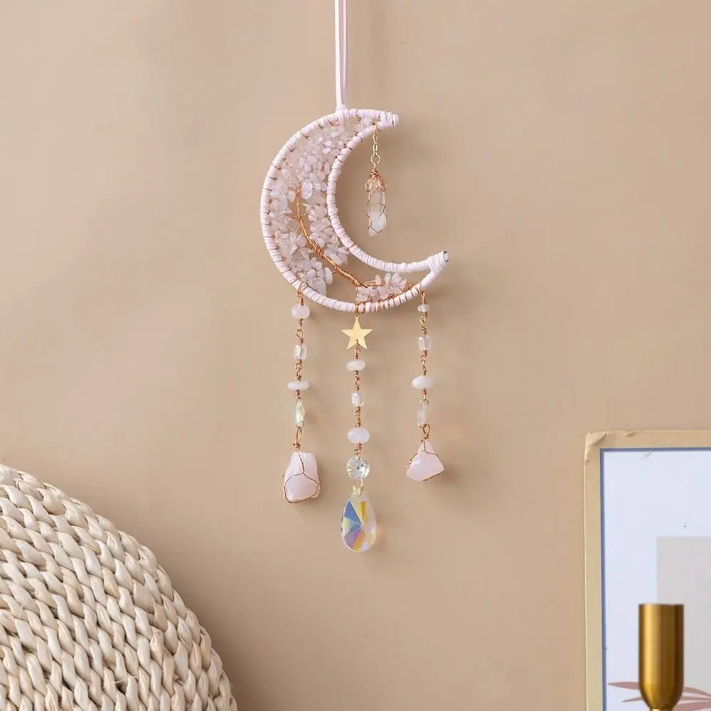 Hanging Moon Dream Catcher Exquisite Handmade Rainbow Catcher Wind Chimes Colorful Unique Art Crystal Wind Chime Garden
Hanging Moon Dream Catcher Exquisite Handmade Rainbow Catcher Wind Chimes Colorful Unique Art Crystal Wind Chime Garden