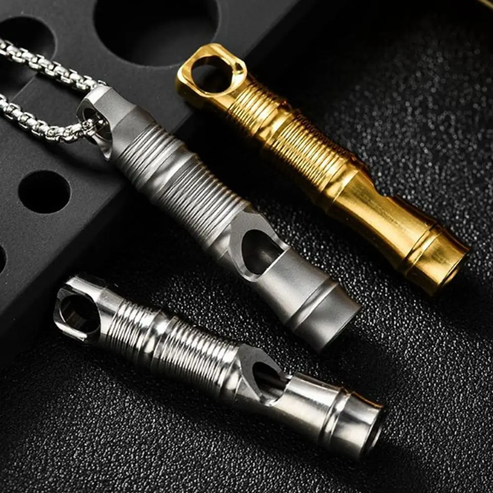 New Portable Loud Lightweight Whistle Multistyles Mini Waterproof Titanium Whistle Camping Hiking Whistle Outdoor EDC Tool
New Portable Loud Lightweight Whistle Multistyles Mini Waterproof Titanium Whistle Camping Hiking Whistle Outdoor EDC Tool