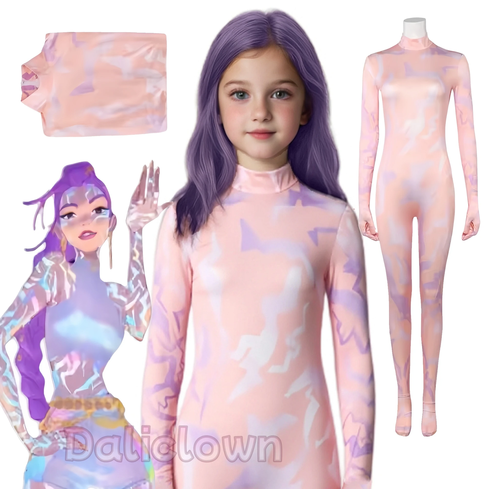 Adult Kids KPop Demon Hunters Huntrix Rumi Zoey Mira Dance Tattoo Cosplay Bodysuit Jumpsuit Costume Anime Halloween Xmas Party
Adult Kids KPop Demon Hunters Huntrix Rumi Zoey Mira Dance Tattoo Cosplay Bodysuit Jumpsuit Costume Anime Halloween Xmas Party