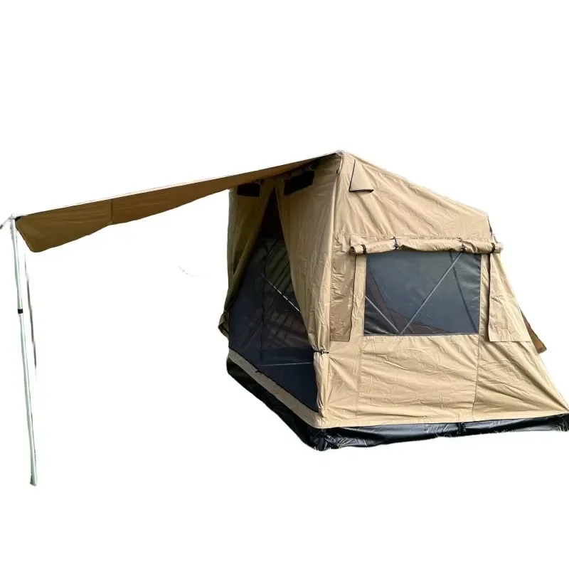 Waterproof Foldable 30-Second Pop-Up Quick-Setup Ground Tent with Awning for Outdoor Camping
Waterproof Foldable 30-Second Pop-Up Quick-Setup Ground Tent with Awning for Outdoor Camping