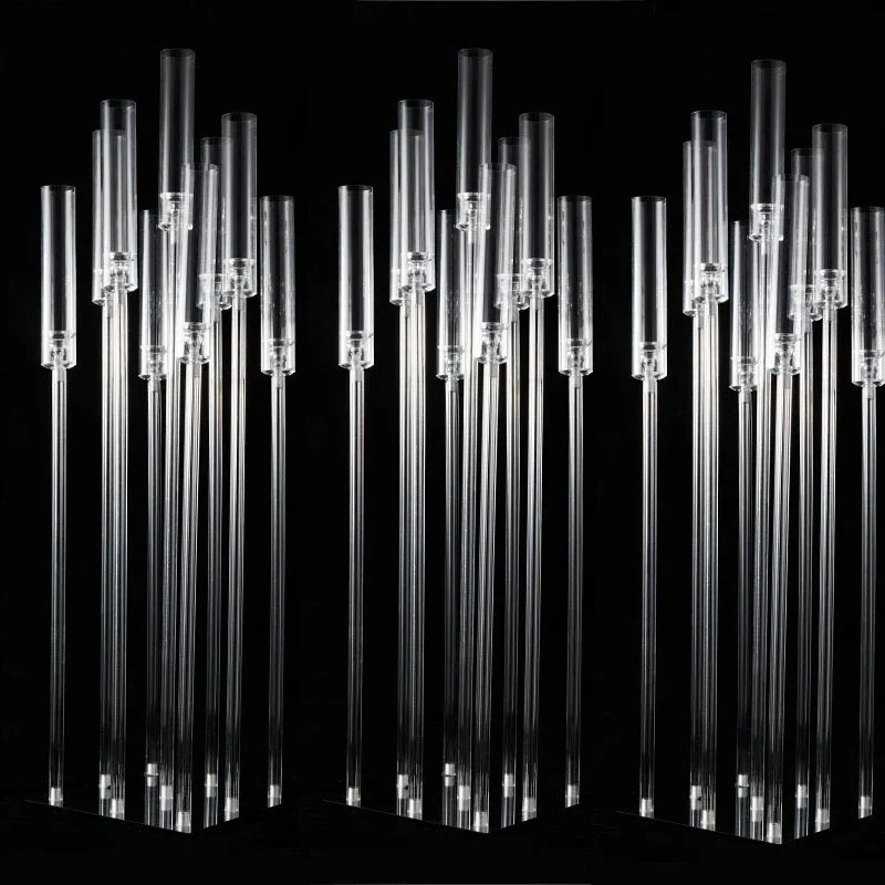5/10pcs Acrylic Candelabra 9 Heads Candle Holders Wedding Candlesticks Flower Stand Holder Candelabrum For Center Table Decorat
5/10pcs Acrylic Candelabra 9 Heads Candle Holders Wedding Candlesticks Flower Stand Holder Candelabrum For Center Table Decorat