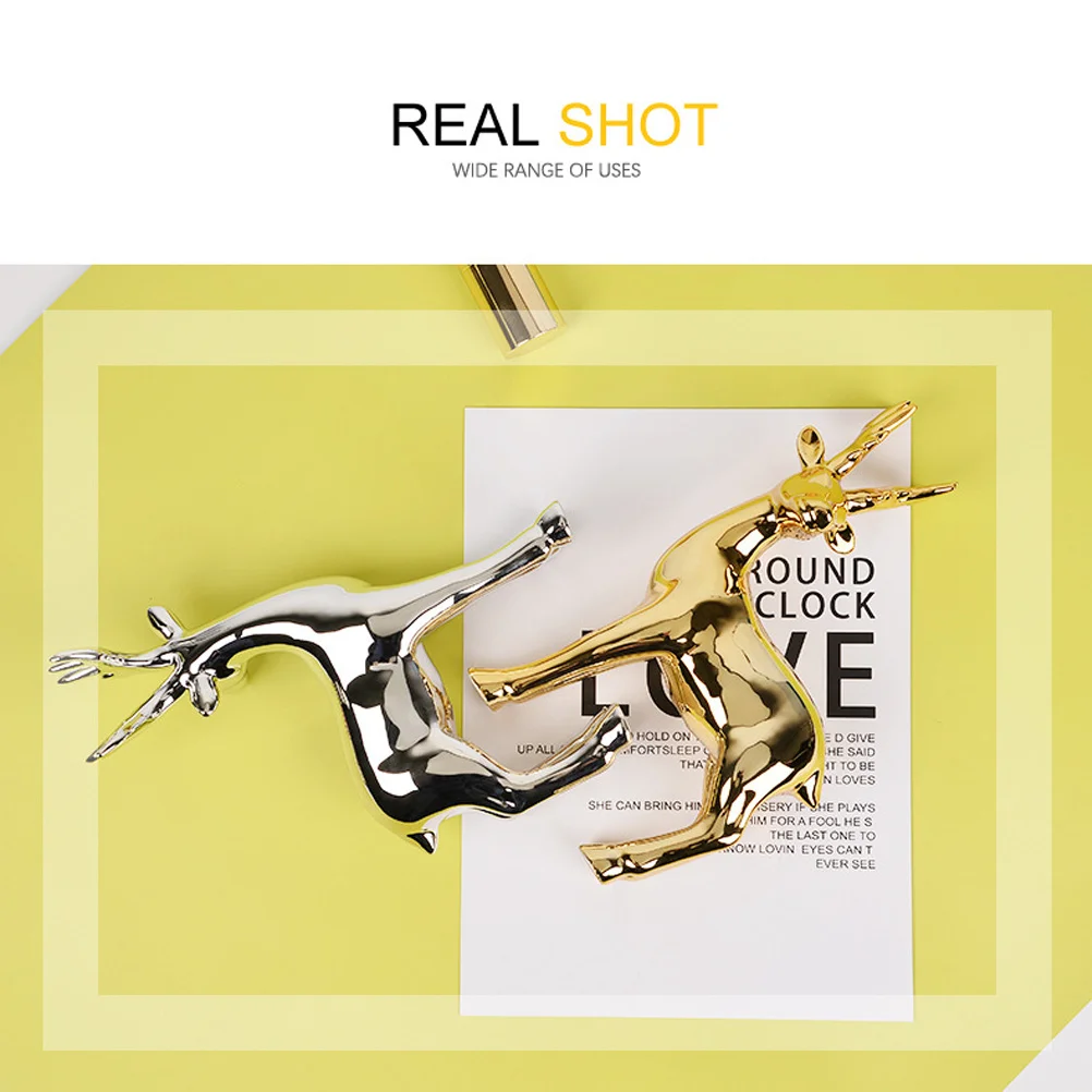 Gold Deer Figure Ceramic Statue Art Craft Animal Decor for Modern Home Office Decoration Deer Decor Ceramic Animal Decors
Gold Deer Figure Ceramic Statue Art Craft Animal Decor for Modern Home Office Decoration Deer Decor Ceramic Animal Decors