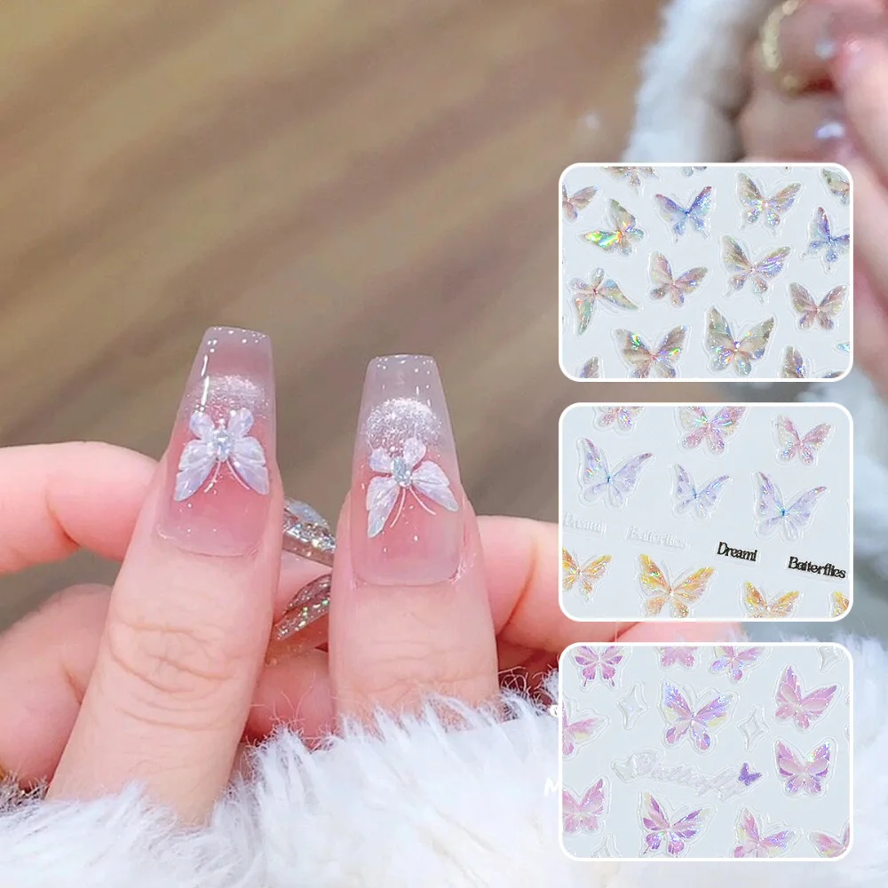 Hot Selling Nail Art Sticker Decoration Self-adhesive Colorful Butterfly Wearable Nail Decals Manicure DIY Design Accessories
Hot Selling Nail Art Sticker Decoration Self-adhesive Colorful Butterfly Wearable Nail Decals Manicure DIY Design Accessories