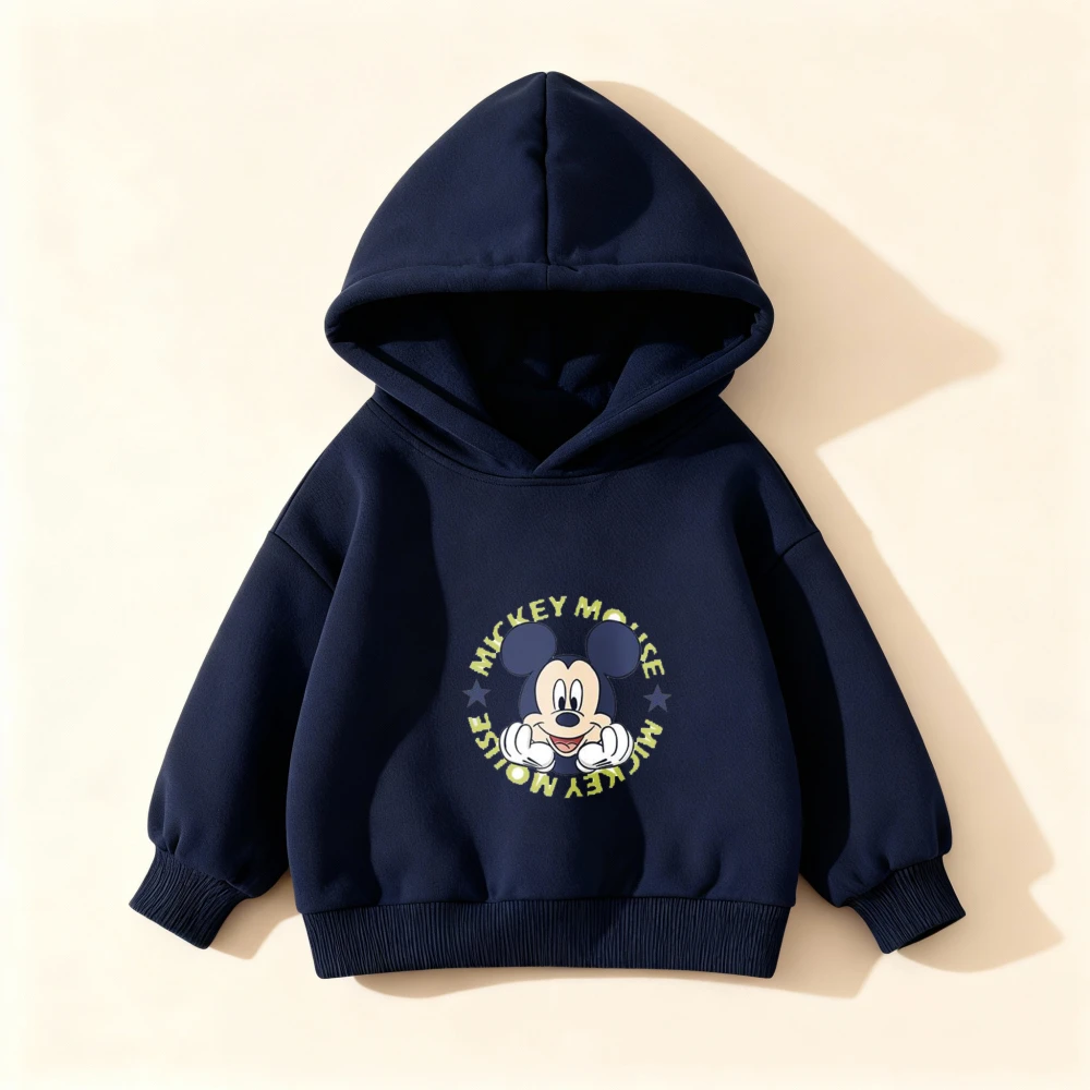 Толстовки с капюшоном Disney, модные детские толстовки с принтом Микки Мауса, теплые пуловеры на флисовой подкладке, повседневная одежда для мальчиков и девочек, топ
Толстовки с капюшоном Disney, модные детские толстовки с принтом Микки Мауса, теплые пуловеры на флисовой подкладке, повседневная одежда для мальчиков и девочек, топ