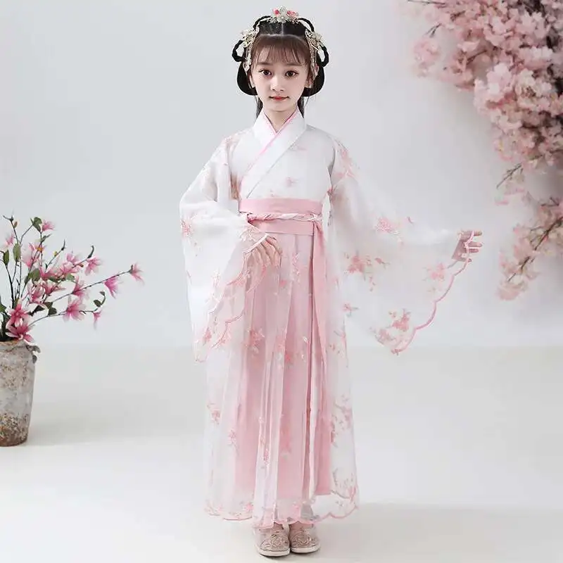Girl Dress Hanfu Vintage Style Kids Clothes Vestido Traditional Chinese Clothing Cosplay Children Princess Costume Girls Dresses
Girl Dress Hanfu Vintage Style Kids Clothes Vestido Traditional Chinese Clothing Cosplay Children Princess Costume Girls Dresses