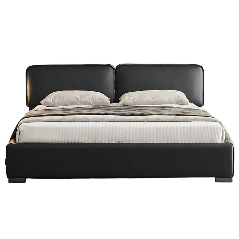 Big black cow bed first layer cowhide master bedroom high-end atmospheric soft bag Italian modern simple double tofu
Big black cow bed first layer cowhide master bedroom high-end atmospheric soft bag Italian modern simple double tofu