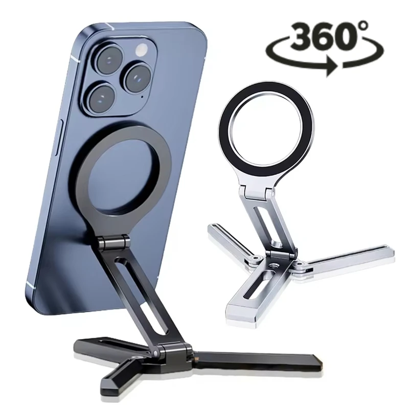 Magnetic Aluminium Alloy Mobile Phone Holder Multifunctional Foldable Desk Stand for Phone Video Selfie Recording Travel Bracket
Magnetic Aluminium Alloy Mobile Phone Holder Multifunctional Foldable Desk Stand for Phone Video Selfie Recording Travel Bracket