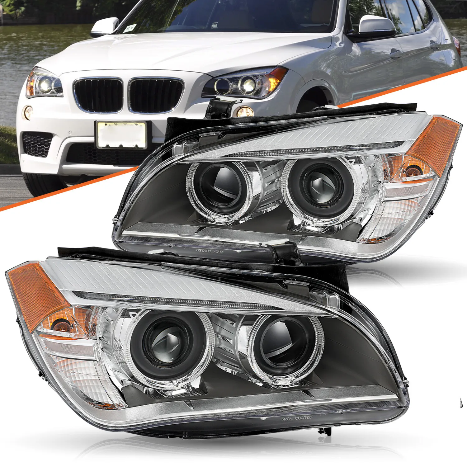 LED DRL Headlights For 2013-2015 BMW X1 Xenon/HID Headlamp w/o AFS Assembly Sets
LED DRL Headlights For 2013-2015 BMW X1 Xenon/HID Headlamp w/o AFS Assembly Sets