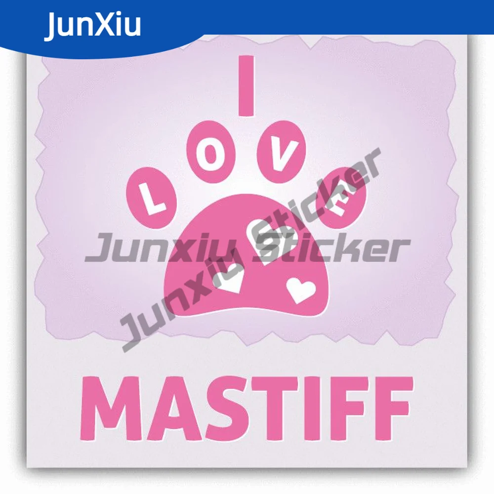 Paw I Love Mastiff Dog Sticker Anti Scratch Exterior Car Accessories For Suv Bodywork Bumper Window Phone Trunk Windshield Decal
Paw I Love Mastiff Dog Sticker Anti Scratch Exterior Car Accessories For Suv Bodywork Bumper Window Phone Trunk Windshield Decal
