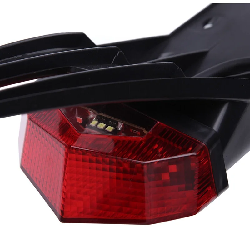 New WD 12VLED Rear Fender Tail Light for Motorbikes Off-Road Retrofit Licence Plate Light with Fender gray
New WD 12VLED Rear Fender Tail Light for Motorbikes Off-Road Retrofit Licence Plate Light with Fender gray
