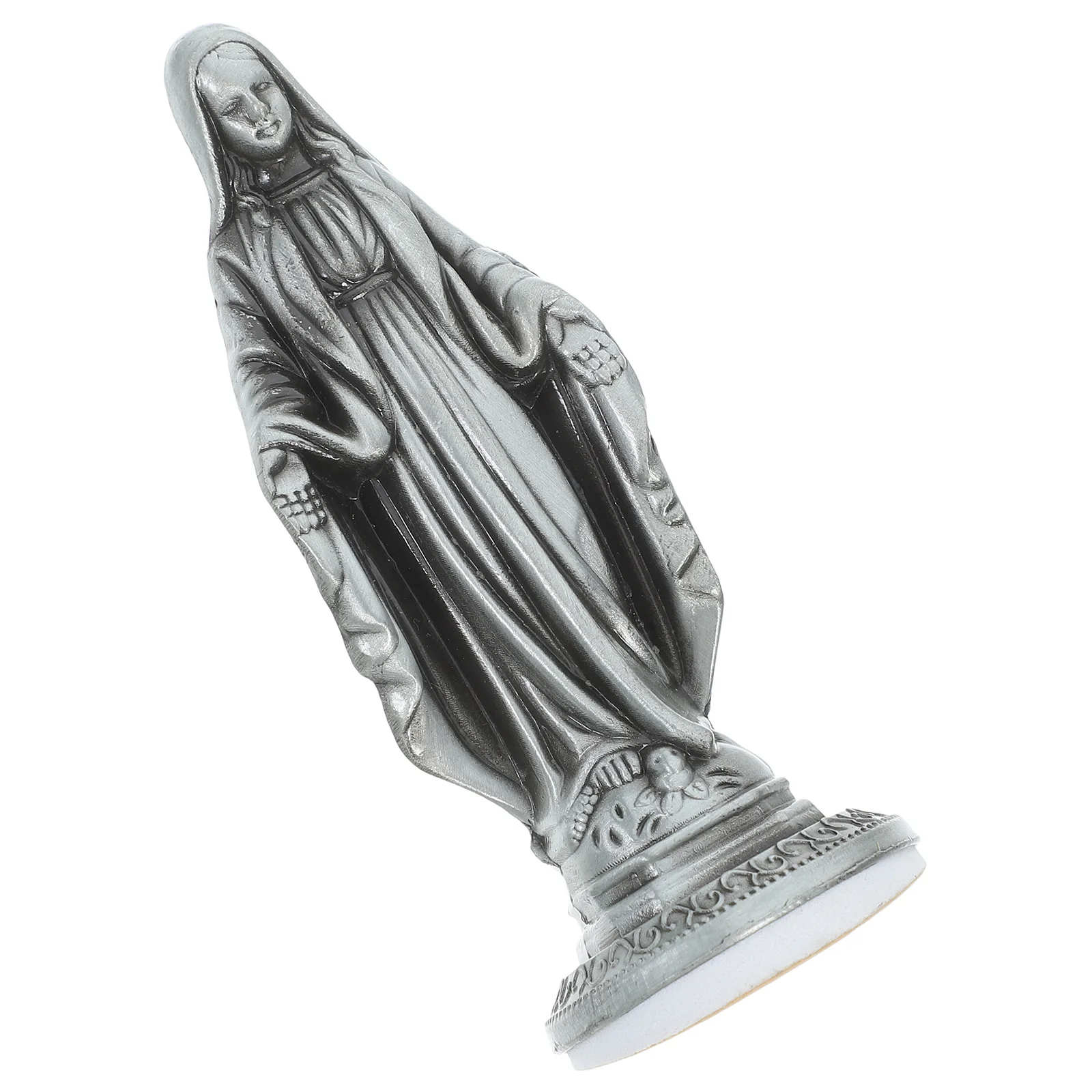 Vintage Alloy Mary Statue for Car Dash Home Decor Desktop Cabinet Decoration Retro Religious Craft Serene Aesthetic Accessory
Vintage Alloy Mary Statue for Car Dash Home Decor Desktop Cabinet Decoration Retro Religious Craft Serene Aesthetic Accessory