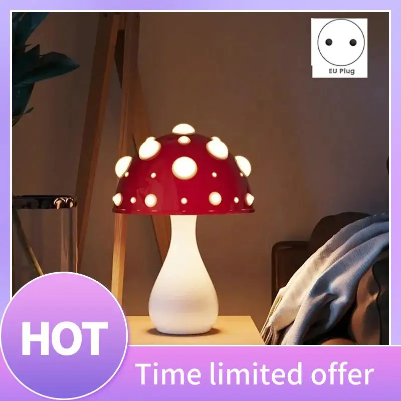 B69C Toadstool Lamp, Bionic Mushroom Table Lamp, Hotel Living Room Home Atmosphere Light With Led Three-Color Bulb
B69C Toadstool Lamp, Bionic Mushroom Table Lamp, Hotel Living Room Home Atmosphere Light With Led Three-Color Bulb