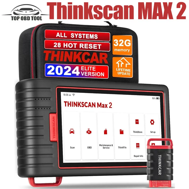THINKCAR Thinkscan MAX 2 Diagnostic Scanner OBD2 Full System Automotive Diagnostic Tool Car Diagnostic Machine with AutoVIN
THINKCAR Thinkscan MAX 2 Diagnostic Scanner OBD2 Full System Automotive Diagnostic Tool Car Diagnostic Machine with AutoVIN