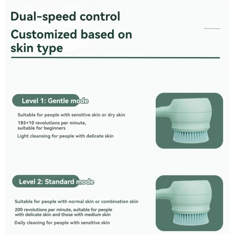 [NEW!N92R】 Waterproof Electric Body Cleansing Brush With 3 Brush Heads, Rechargeable Bath Brush For Cleansing And Massaging Skin
[NEW!N92R】 Waterproof Electric Body Cleansing Brush With 3 Brush Heads, Rechargeable Bath Brush For Cleansing And Massaging Skin