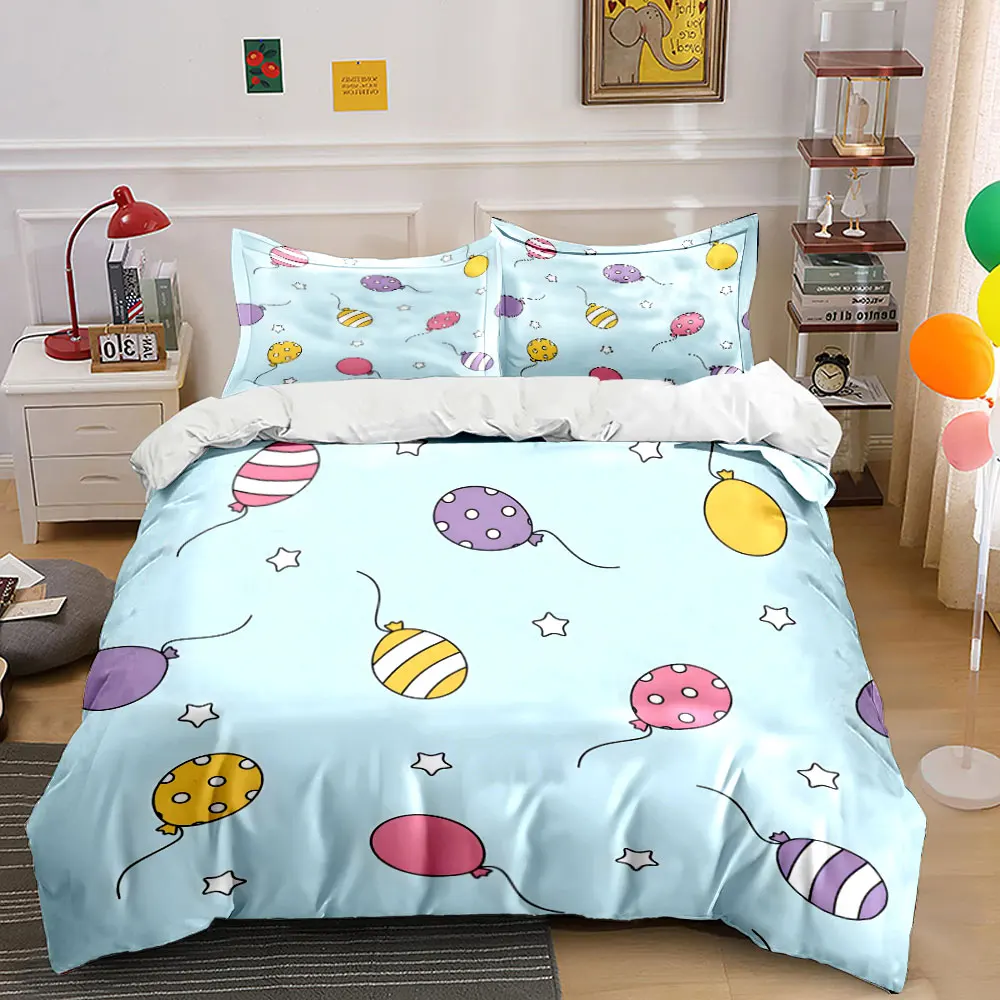 Colorful Balloons and Stars Pattern Print Bedding Set 1 Duvet Cover 2 Pillowcases for Adult and Children Luxury Gift Full Size
Colorful Balloons and Stars Pattern Print Bedding Set 1 Duvet Cover 2 Pillowcases for Adult and Children Luxury Gift Full Size