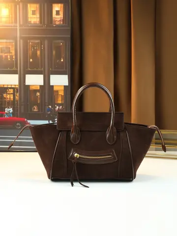 European and American fashion trendy new smiley face retro style portable dumpling bag