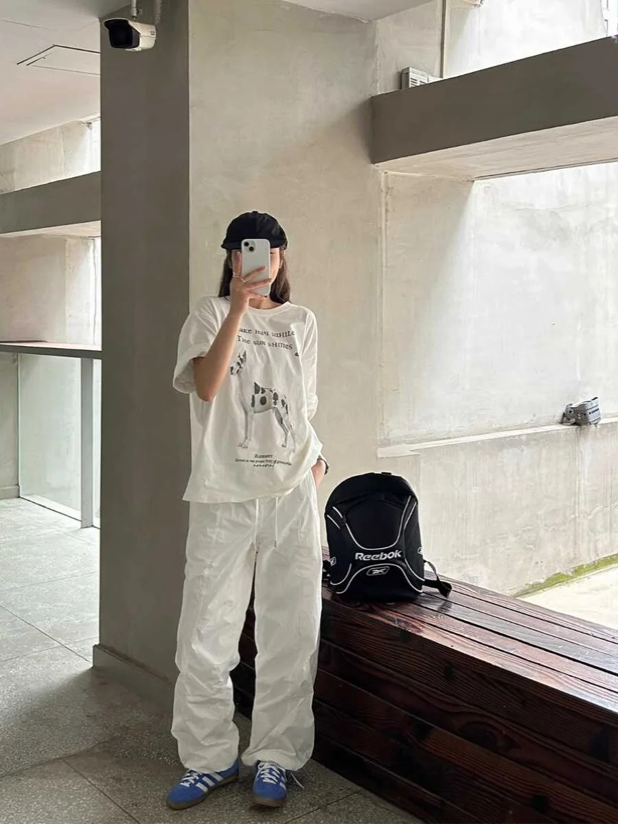 American Retro White Qui Dry Paratrooper Pants Women Summer Cuffed Loose Match All Dstring Casual Workwear Trousers
American Retro White Qui Dry Paratrooper Pants Women Summer Cuffed Loose Match All Dstring Casual Workwear Trousers