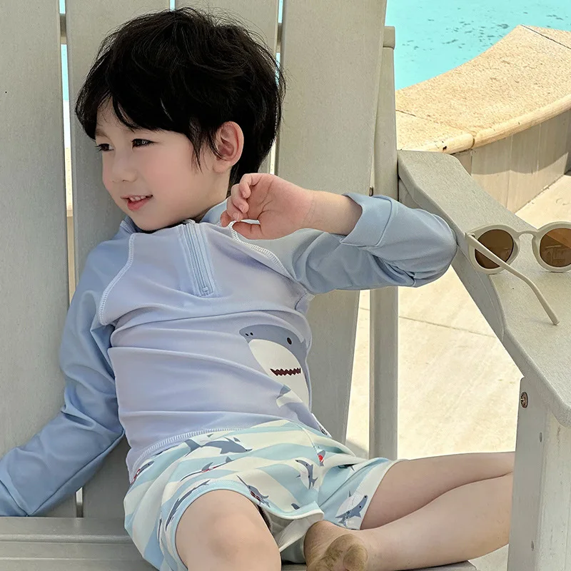 2026 Summer New Children's Long Sleeve Sunscreen Split Handsome Shark Dinosaur Quick Drying Swimsuit
2026 Summer New Children's Long Sleeve Sunscreen Split Handsome Shark Dinosaur Quick Drying Swimsuit