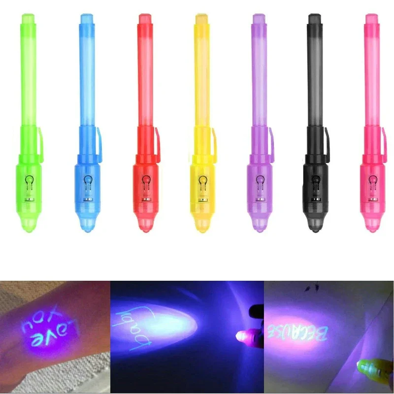 28PCS UV Light Pen Invisible Magic Pencil Secret Fluorescent Pen For Writing Pad Kids Child Drawing Painting Board
28PCS UV Light Pen Invisible Magic Pencil Secret Fluorescent Pen For Writing Pad Kids Child Drawing Painting Board