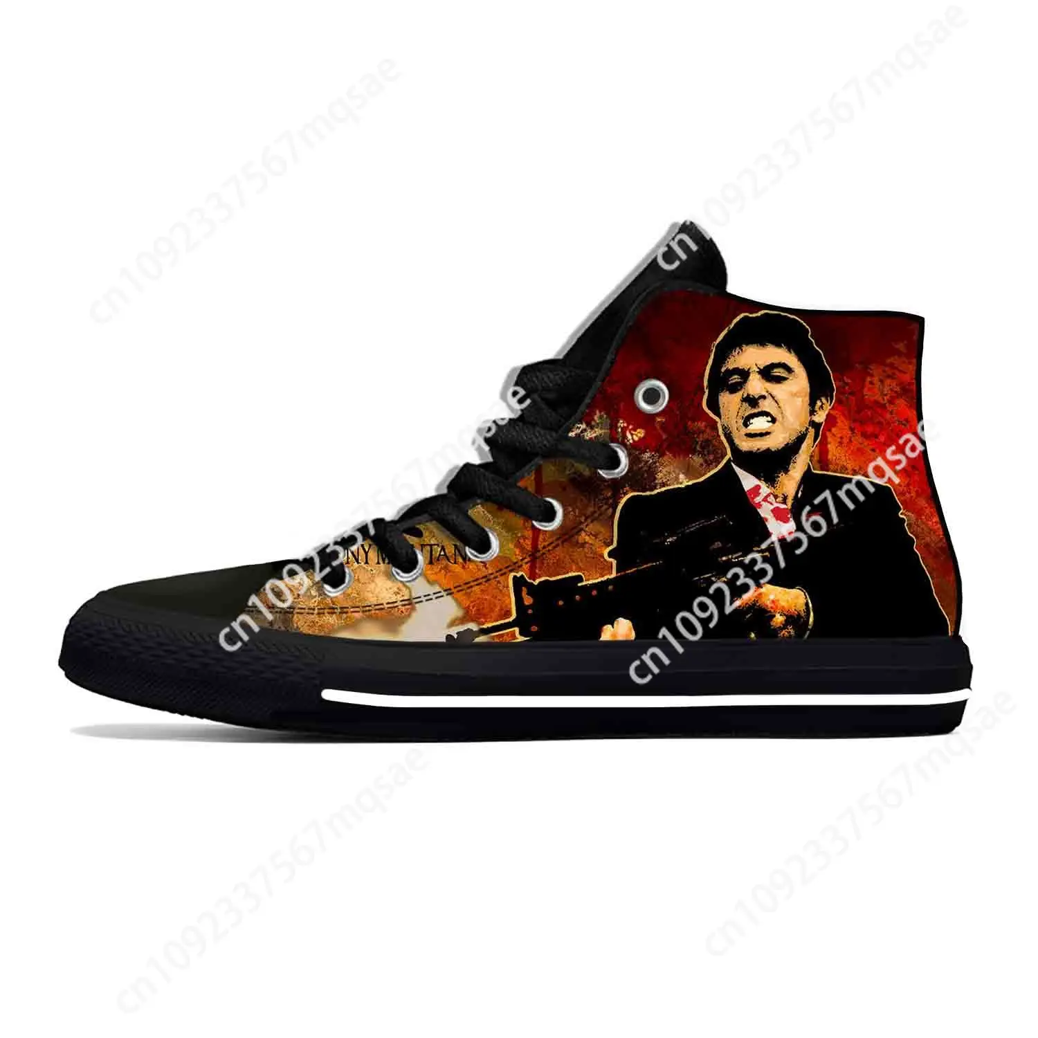 Hot Scarface Tony Montana Movie Anime Cartoon Casual Shoes High Top Lightweight Custom Shoe Summer Breathable Men Women Sneakers
Hot Scarface Tony Montana Movie Anime Cartoon Casual Shoes High Top Lightweight Custom Shoe Summer Breathable Men Women Sneakers